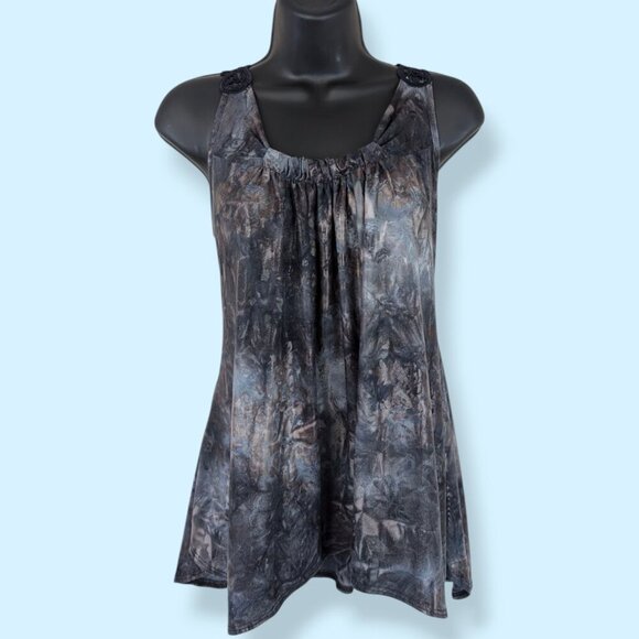 Charlotte Russe Dark Sleeveless Top - Picture 1 of 7